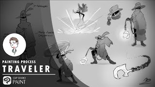 Painting Process - Traveler Concept Art
