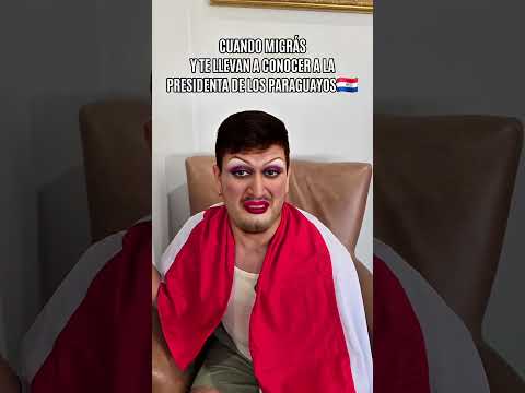 Cuando migrás y te llevan a conocer a la presidenta de los paraguayos🇵🇾