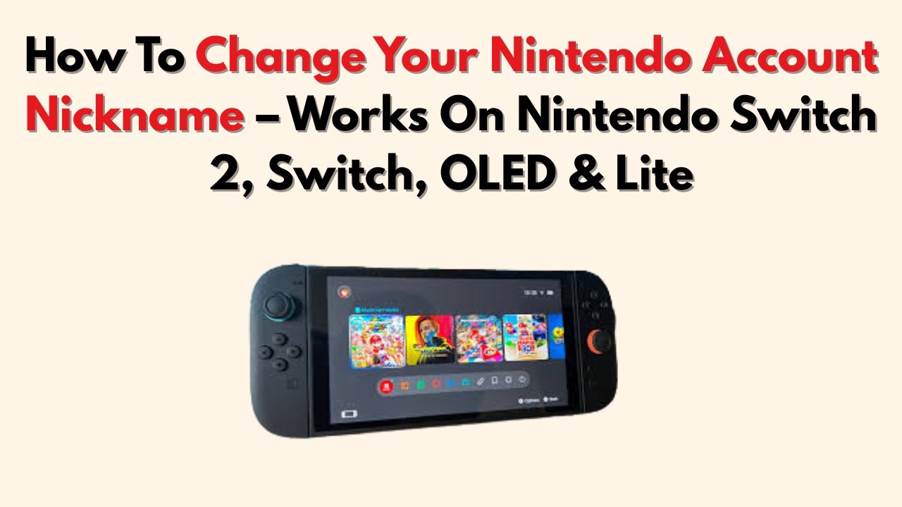 Switch Names How To Change Your Nintendo Account Nickname – Works On Nintendo Switch ...