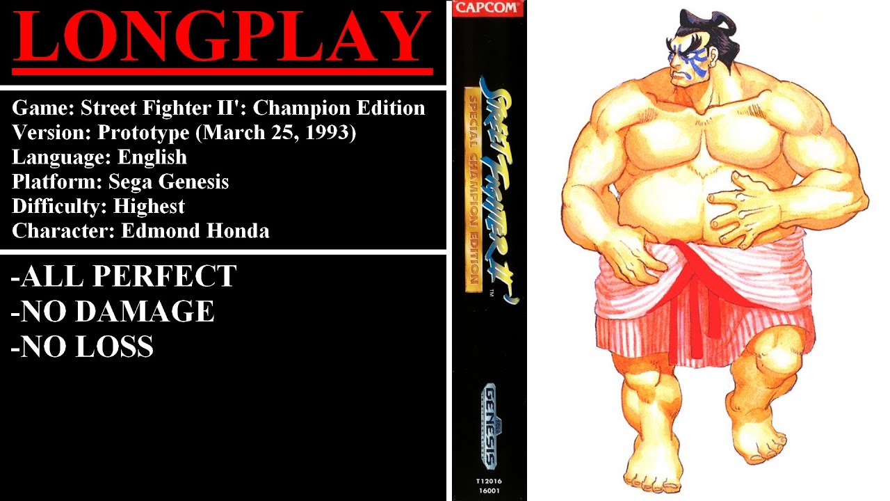 Street Fighter II': C.E. [March 25, 1993 Prototype] (Sega