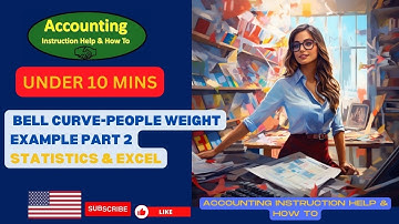 Bell Curve-People Weight Example Part 2 Statistics & Excel