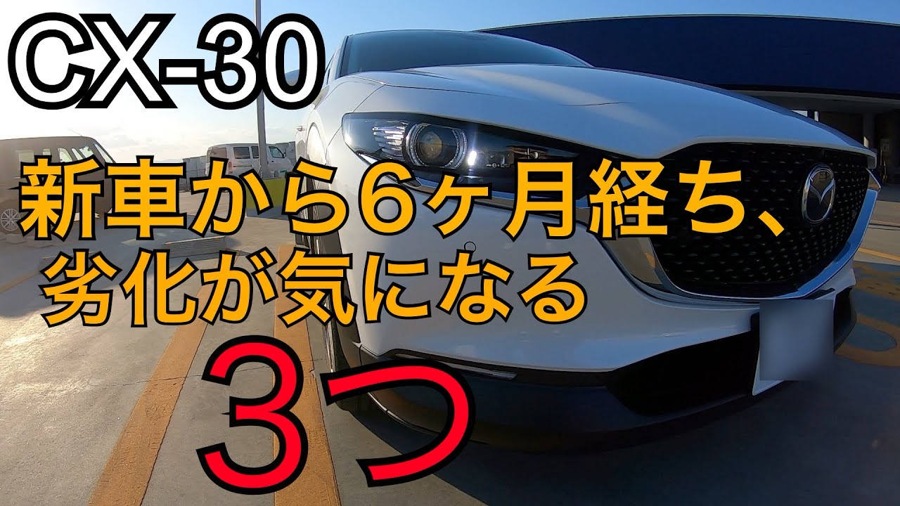 Cx 30 新車納車後 半年が経ち 劣化が気になる3カ所紹介 マツダ3 Cx 5 Cx 8も共通