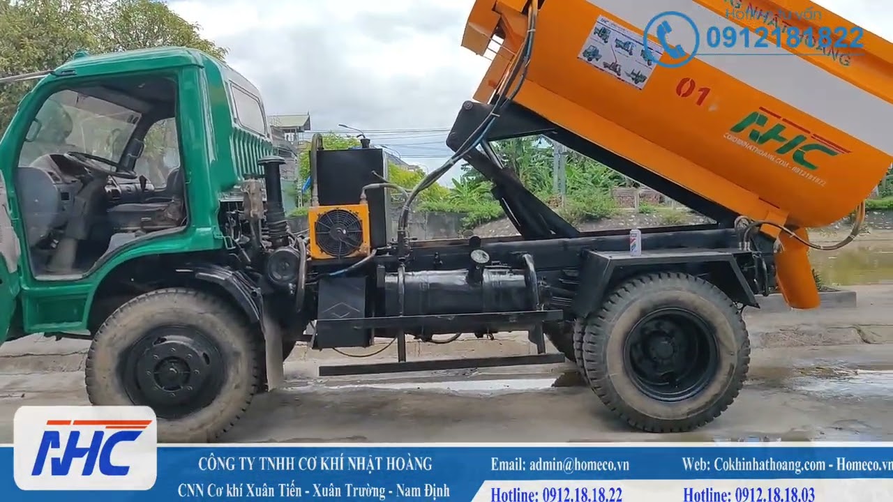 Nhật Hoàng - Giới Thiệu Xe Trộn Bê Tông Ô Tô Ben 5 Tấn... - youtube