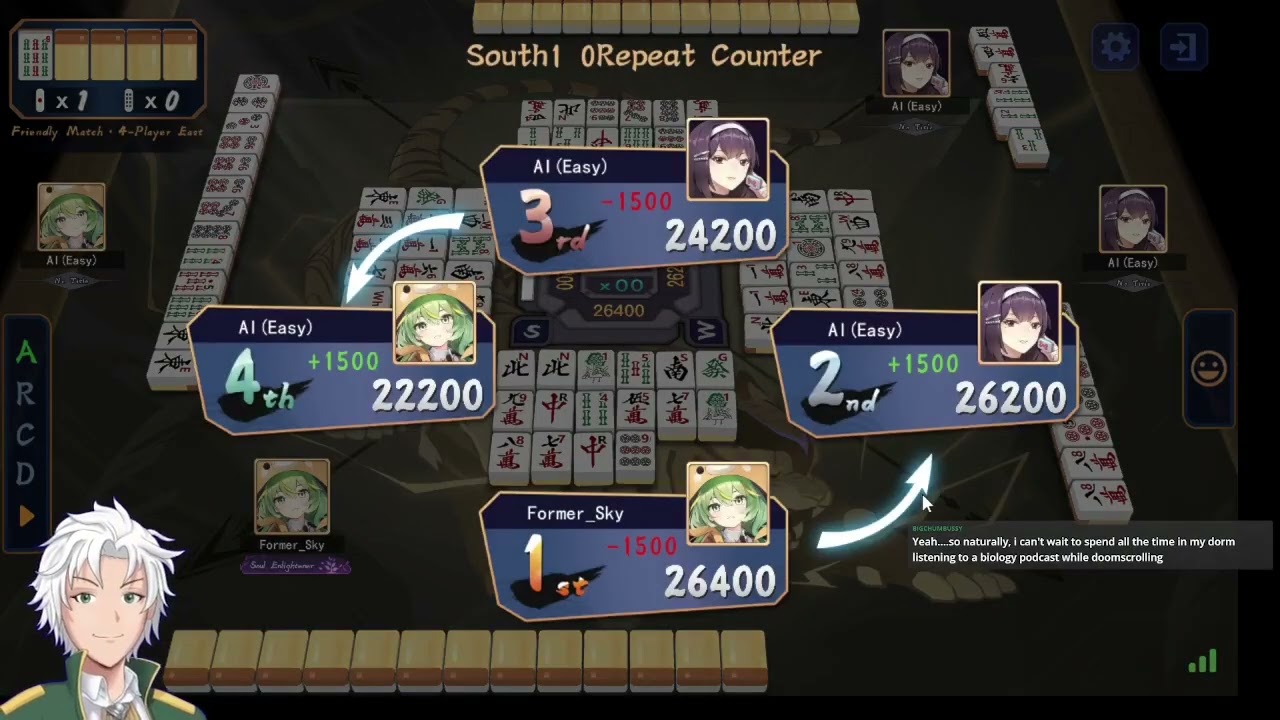 My Rank is on Life Support - Mahjong Soul
