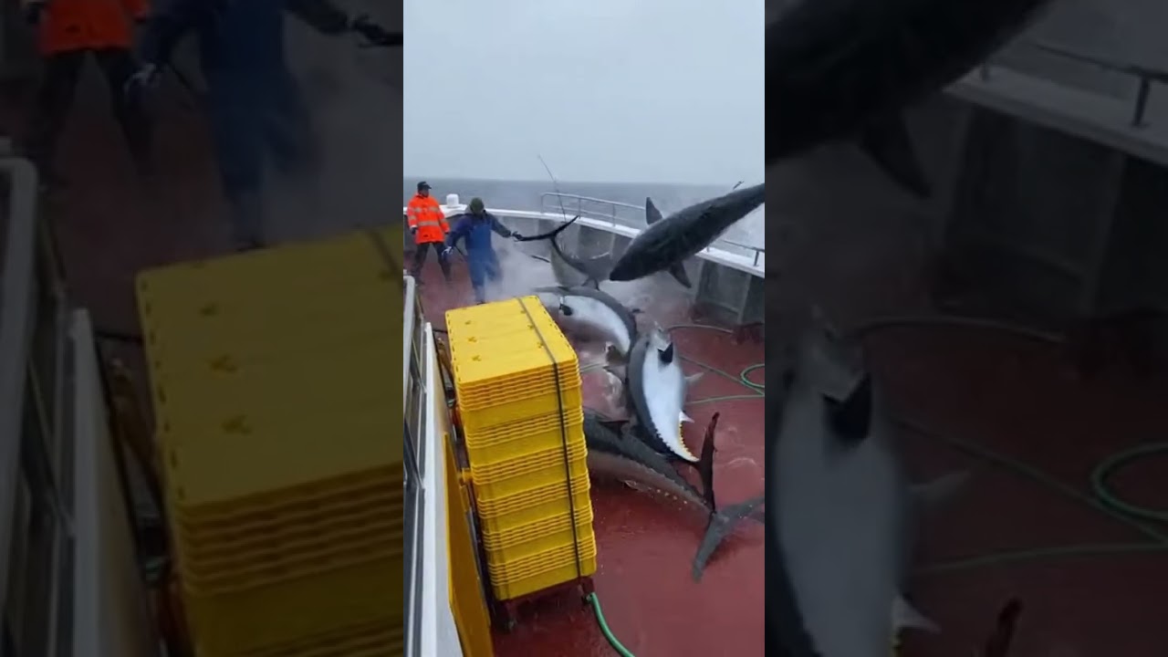 “IT’S RAINING TUNA!” Bluefin Tuna Blizzard Slams the Deck in Fishing Chaos 😱🐟