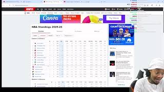 FlightReacts NBA Eastern & Western Conference Standings 2025-26 and Was Left SPEECHLESS