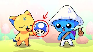 Smurf Cat vs KIKICK! | Delicious Mukbang 【We Live We Love We Lie Meme】