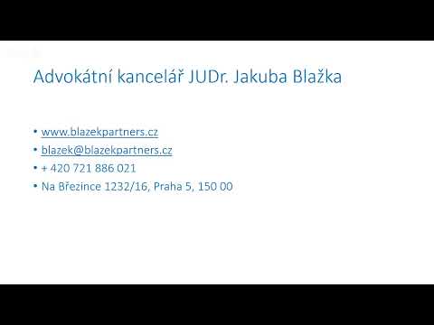 Video: Jak Udržovat Registr Veřejných Zakázek