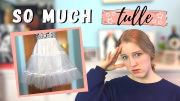 Making A Medium-Length Tulle Petticoat || 50s Dress : Part One