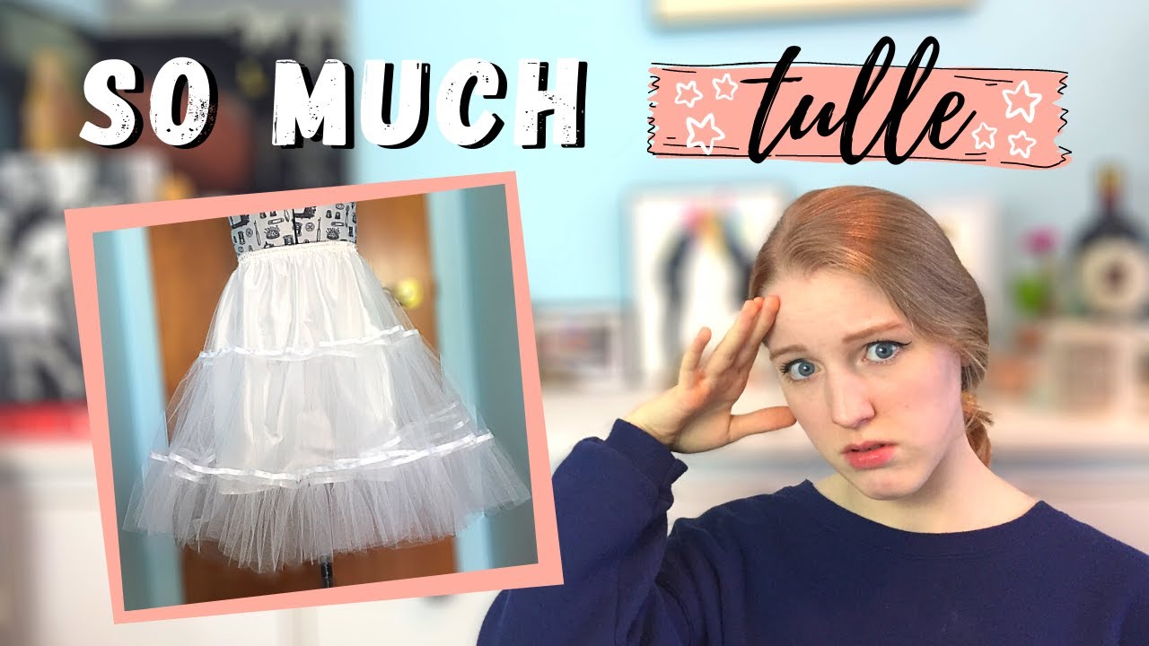 Making A Medium-Length Tulle Petticoat || 50s Dress : Part One
