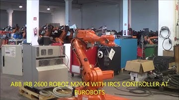 ABB IRB 2600 M2004 ROBOT WITH IRC5 CONTROLLER AT EUROBOTS