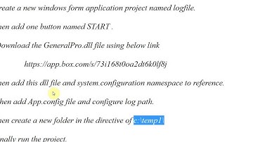 Create log file in Dot Net using C#