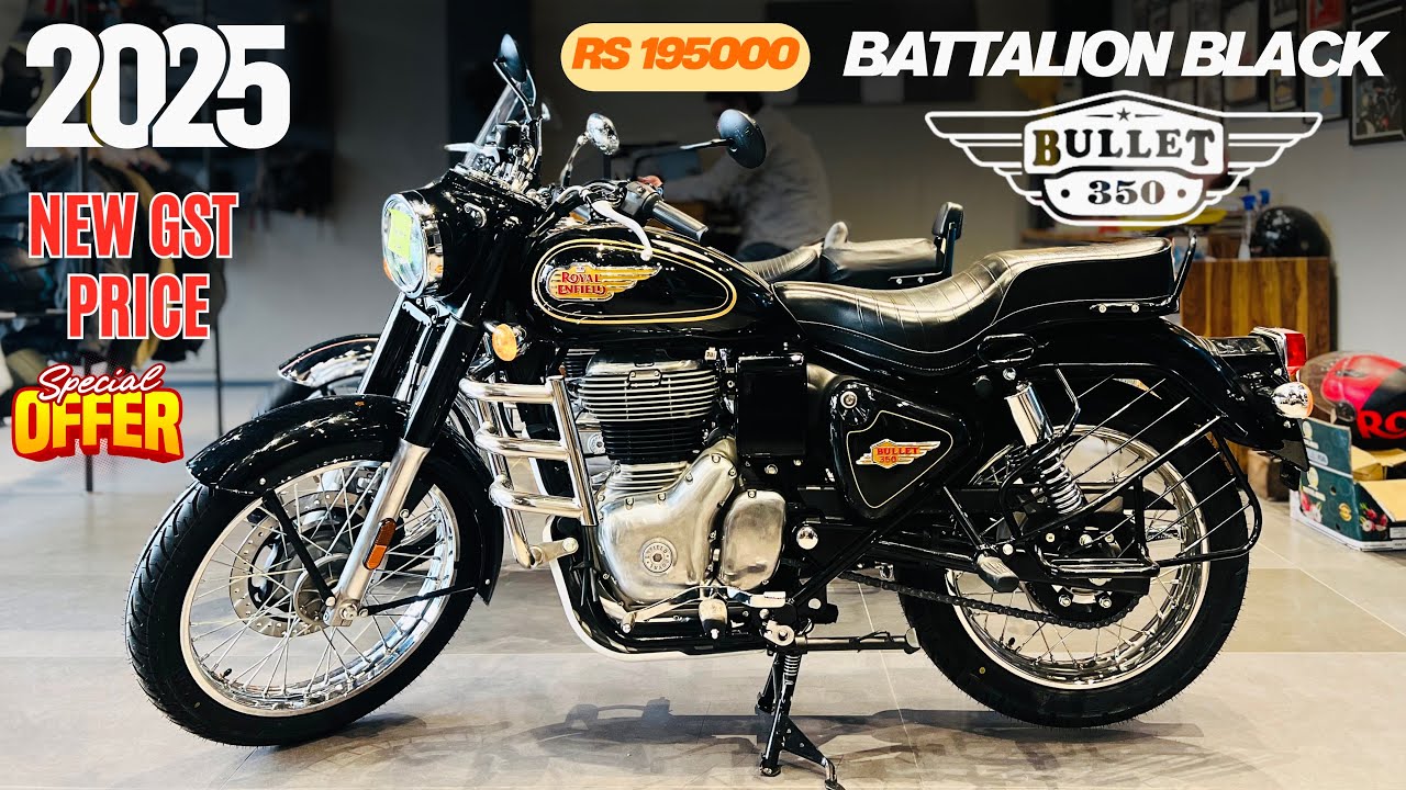 2025 🔥 Royal Enfield Bullet 350 Battalion Black New Price ✅ Full Detail Review ❤️ Price Dropped 
