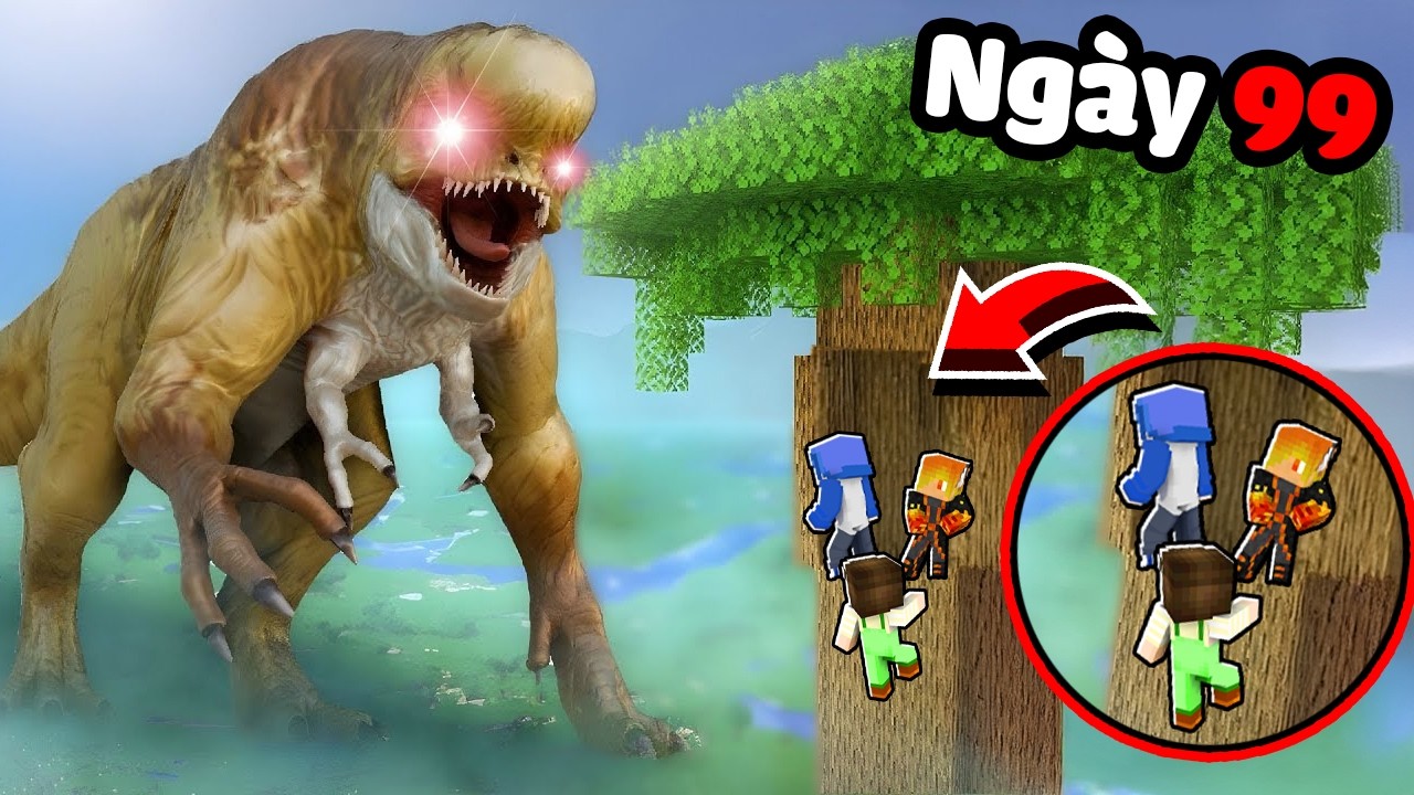 99 Ngày Sinh Tồn Với KHỦNG LONG QUỶ Trong Minecraft