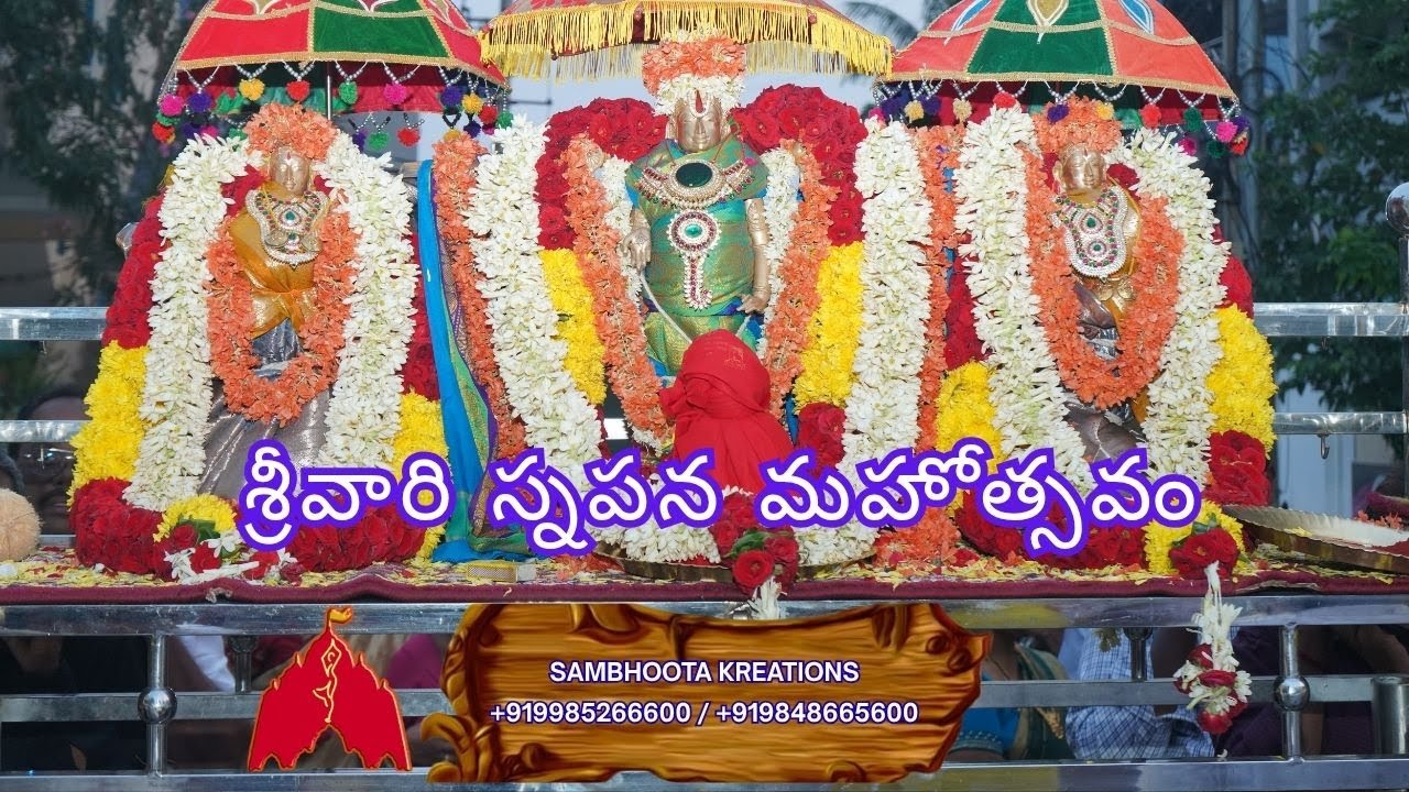 శ్రీ భూ సమేత శ్రీ శ్రీనివాస స్నపనం - మచ్చు తునకలు