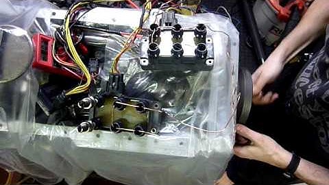 Low speed test of twin EDIS-6 for Jaguar V12