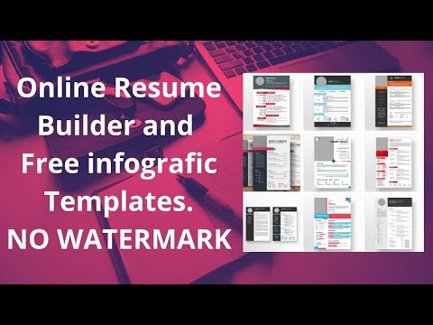 Perfect Online Resume Builder with free templates and NO WATERMARK | No login details are required.