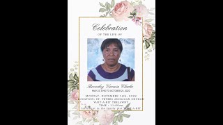 celebration of the life of Beverley Clarke