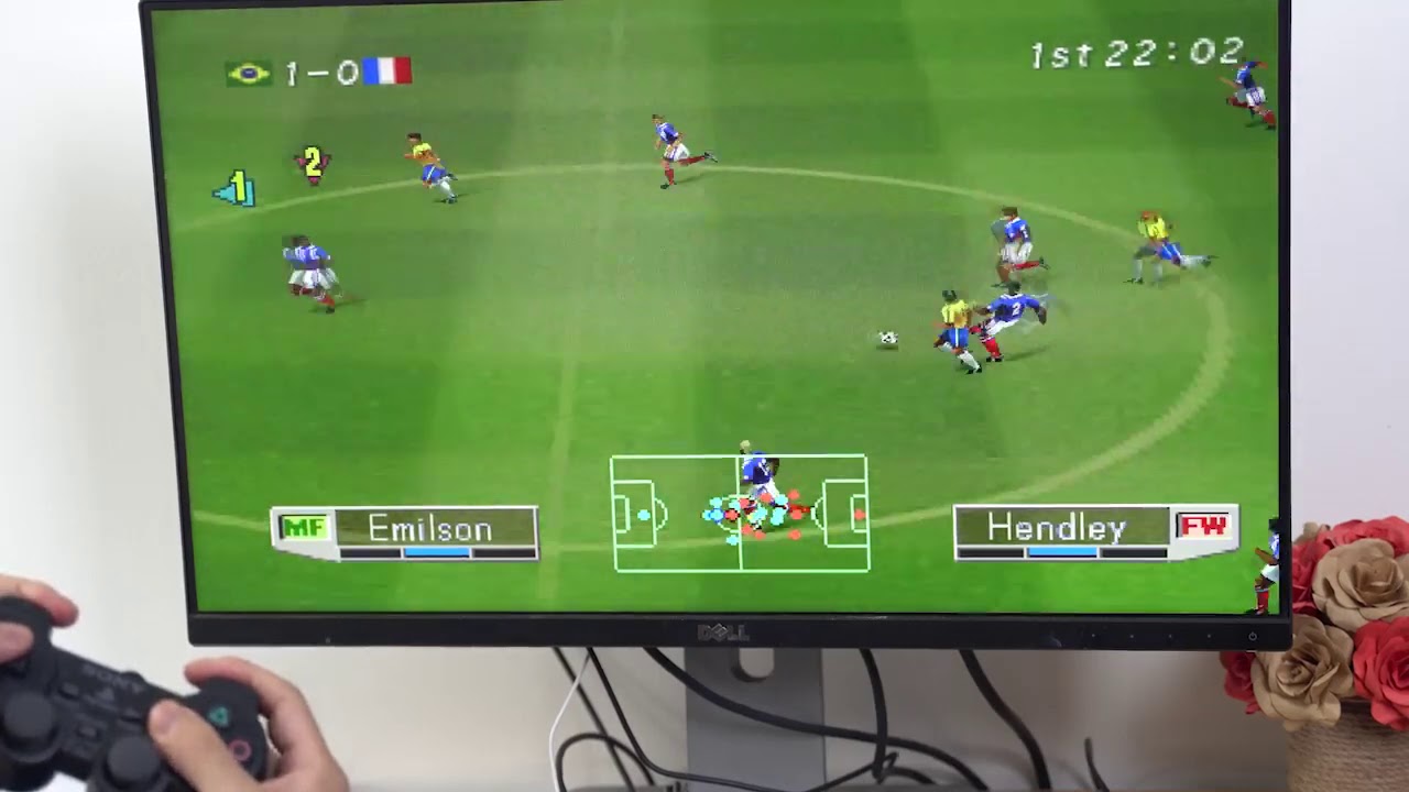 Review Bóng Đá Nhật PS1 2 người chơi - YouTube