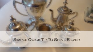 Quick Home Tip: How To Simply Clean Silver Pieces