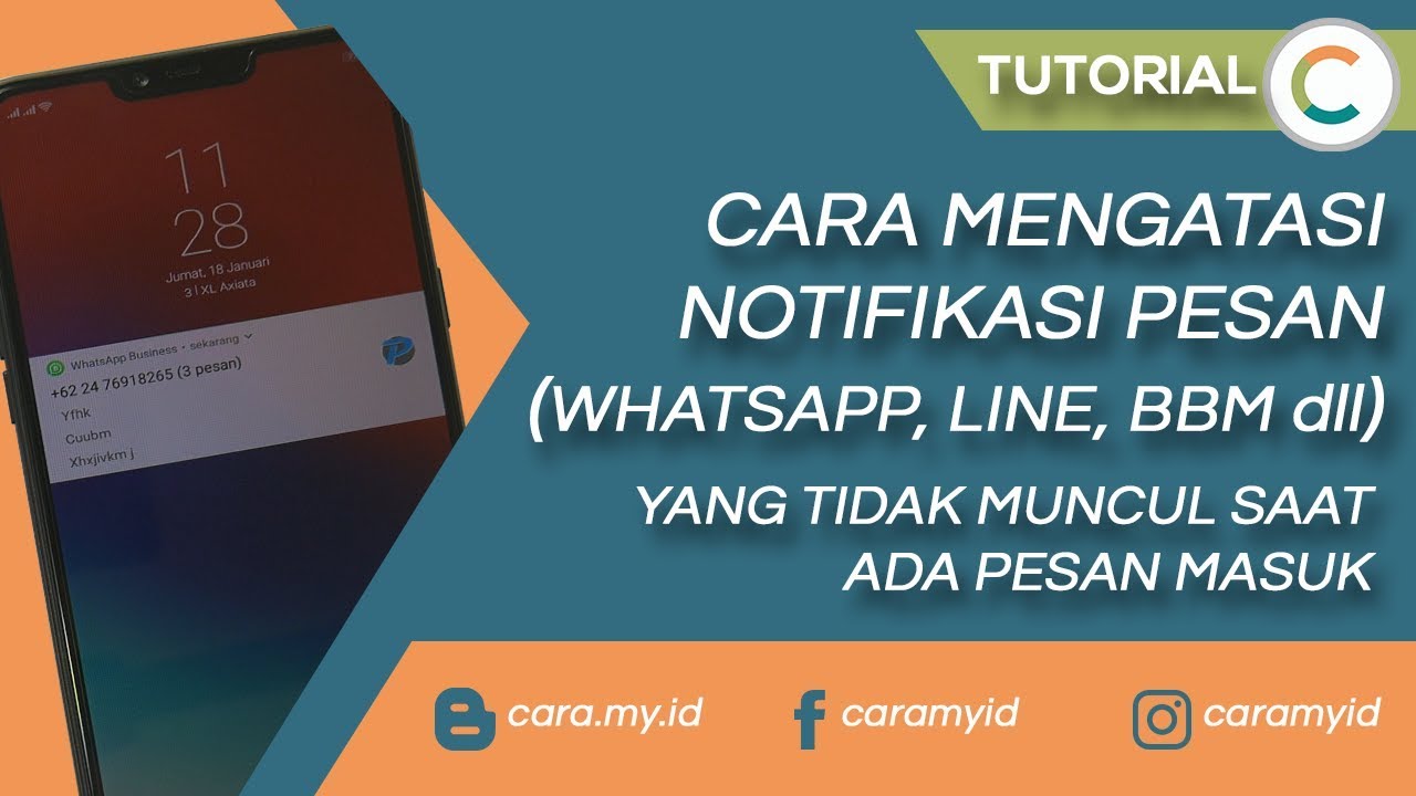 Cara Mengatasi Notifikasi Pesan LINE, WA, BBM dll Yang Tidak Masuk