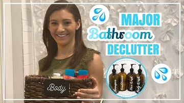 MAJOR BATHROOM DECLUTTER // Spring Clean and Organize with Me + Organizing Tips and Tricks