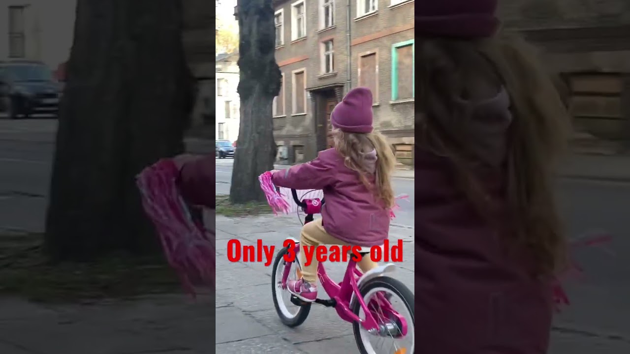 😮 Cycling for the First time on bike , only 3 years old 