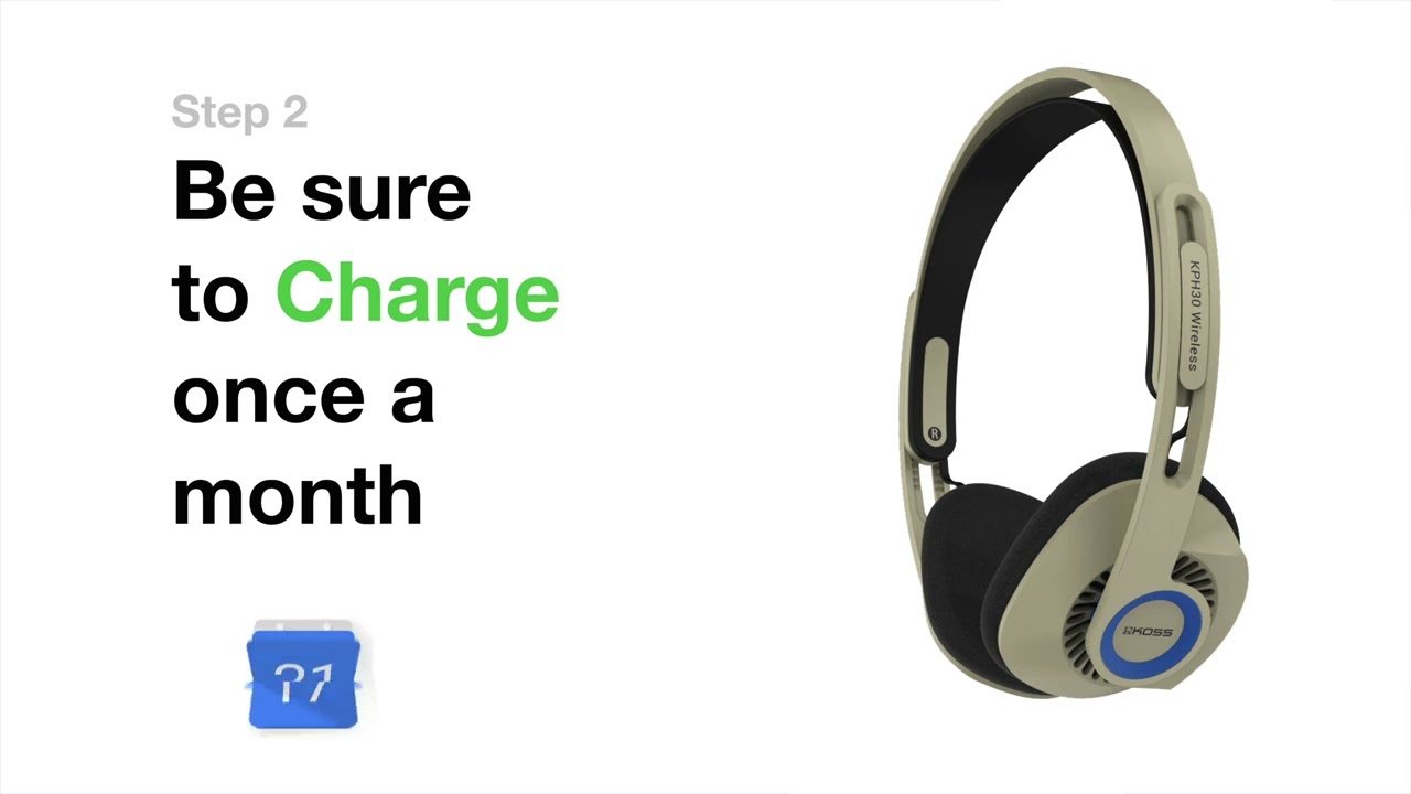 KPH30 Wireless On Ear Headphones Koss Stereophones