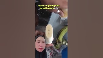 Thumbnail of Cara memotong pisang goreng kipas, bisa untuk ide jualan #videounik #reels
