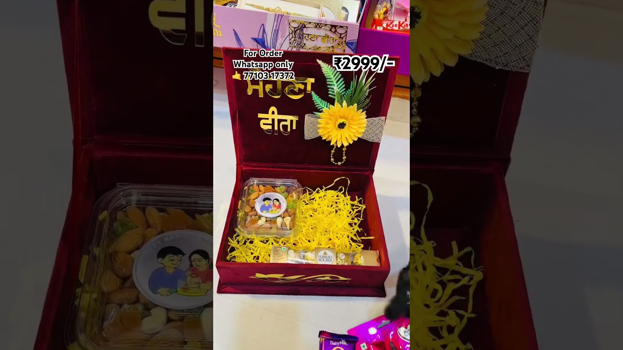 Rakhi Hamper Box❤️🧿Book Now 