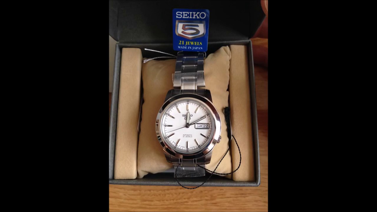 White dial purity and sophistication that won't break the bank. The Seiko  SNKE49.