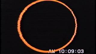 Annular Solar Eclipse May 10, 1994 El Paso, Texas USA Profile