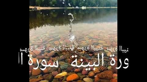 098 سورة البينة برواية ورش عن نافع