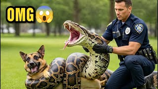 Celebrity Heroic Rescue! German Shepherd Saved from Giant Python's Deadly Coils! (Must-Watch) Wealth