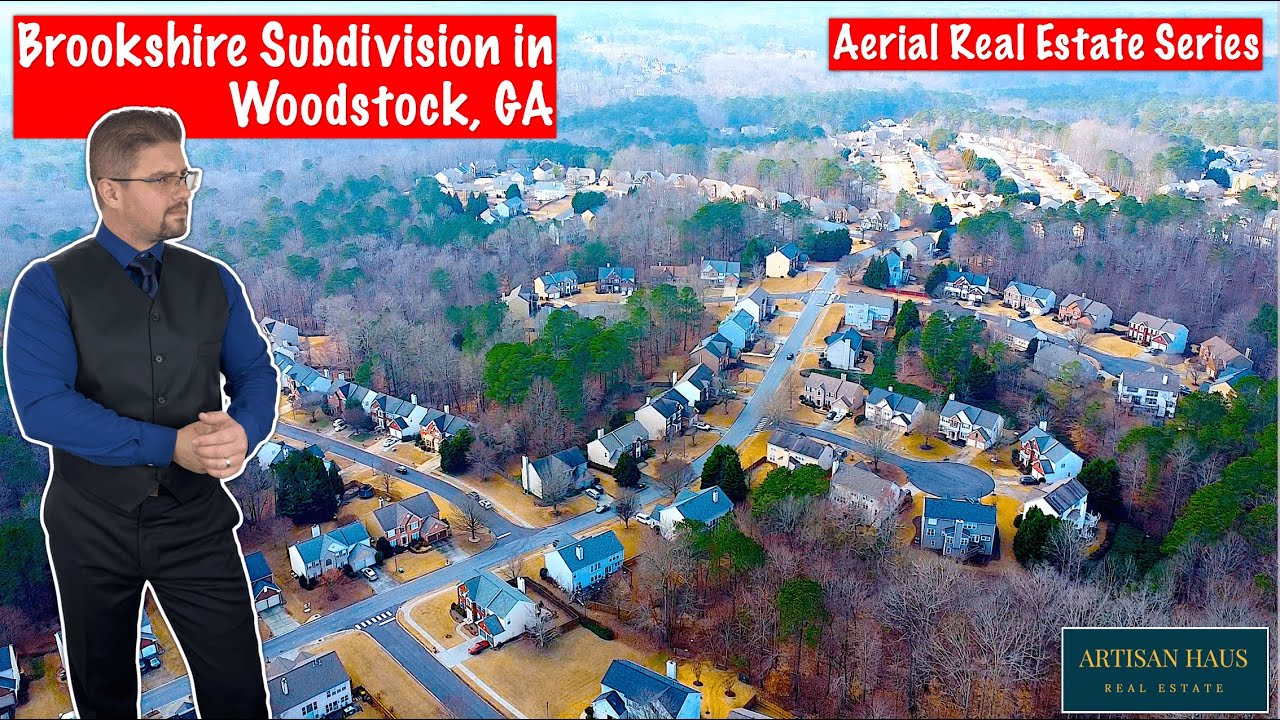 Brookshire Subdivision in Woodstock, GA Aerial Real Estate dansloanga aerialrealestate YouTube
