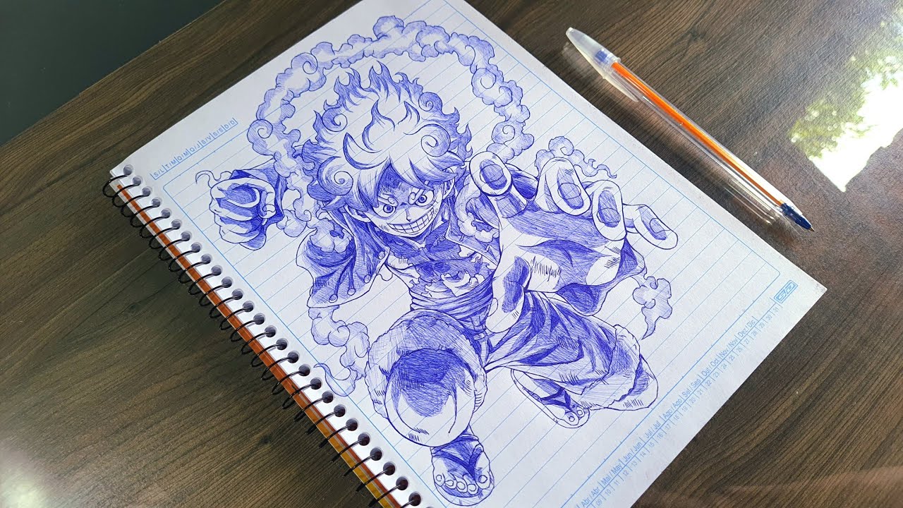 🖊️ Kakashi Hatake Desenho - Caneta BIC 