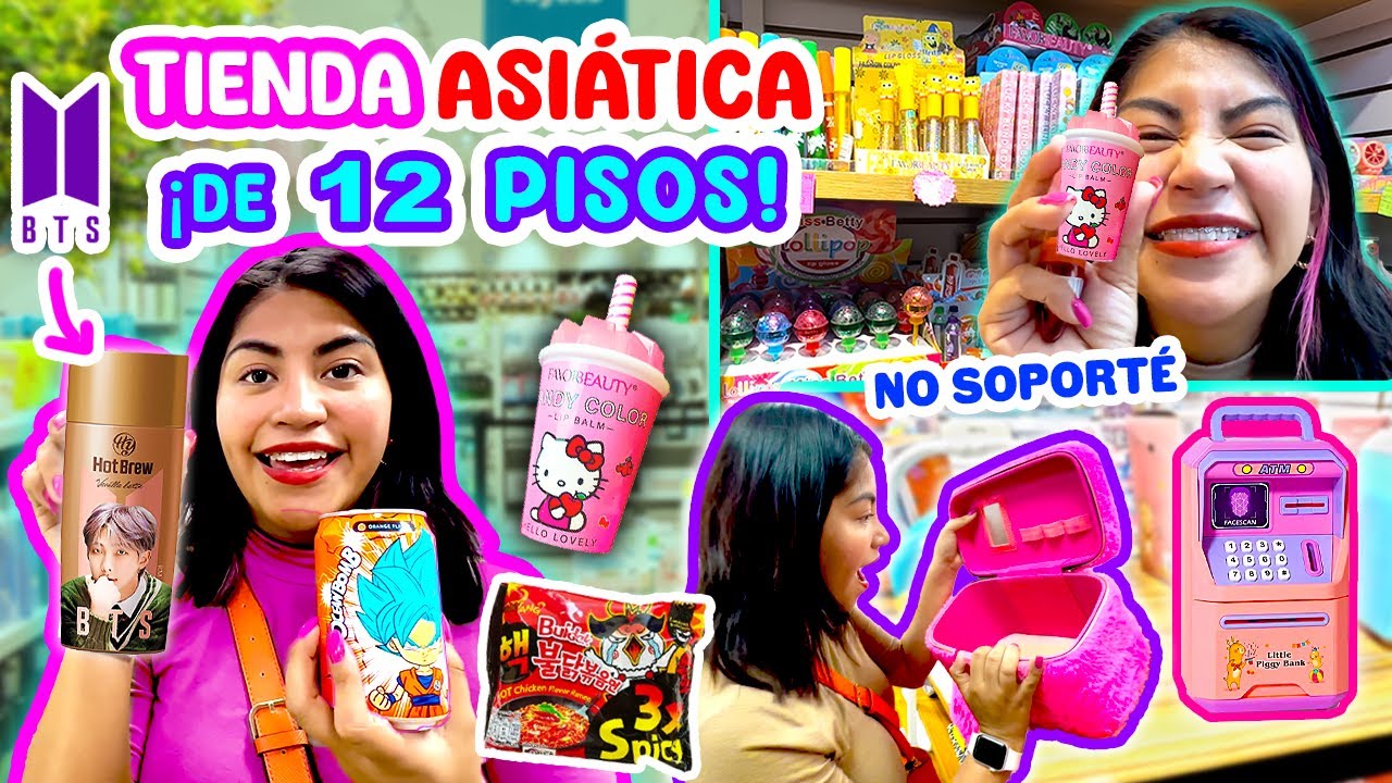 VISITANDO TIENDA ASIÁTICA DE 12 PISOS 😱❤️ ¿Esto es Real? Un MUNDO COREANO 🥰 | CONNY MERLIN