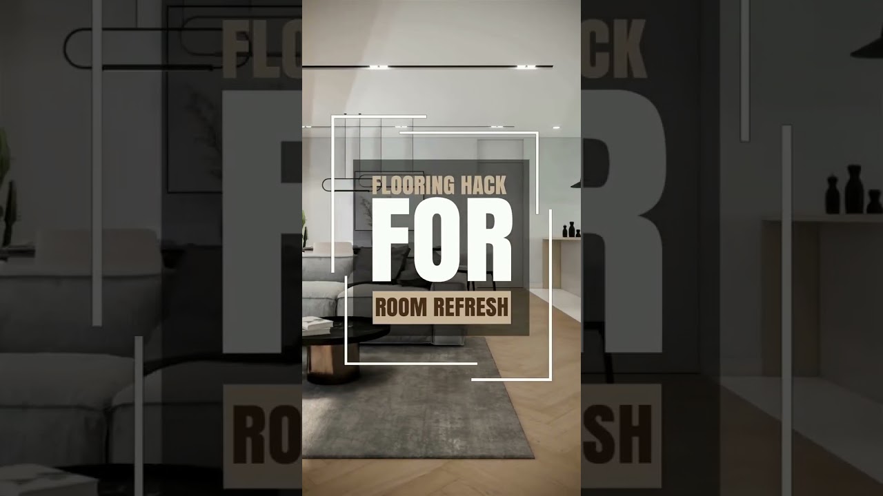 Want to refresh your space without a full renovation? 🏡✨ The easiest flooring hack: A Statement