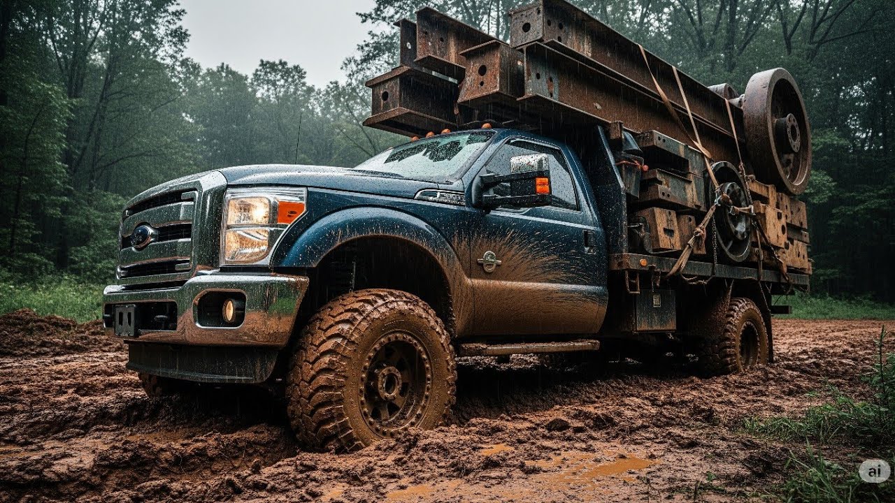 EL VERDADERO PODER 🔥 del FORD SUPER DUTY F350 en barro con PESO EXTREMO | 4x4 Venezuela