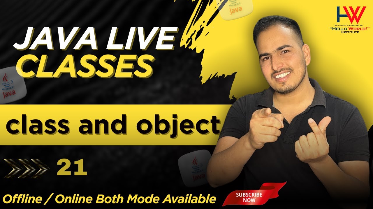 class and object in java complete course @helloworld_institute