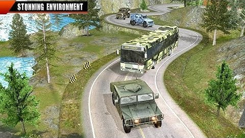 Army Bus Driver US Soldier ||Transport Duty ||Offroad Bus Game - Android gameplay. #flunilgaming