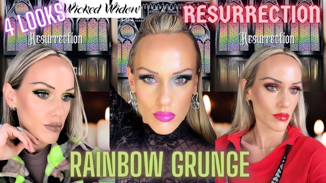 WICKED WIDOW BEAUTY RESURRECTION PALETTE ✝️ 4 Looks ✝️ Every Shade Tested ✝️ Is it worth the $$$?