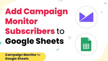 Add New Campaign Monitor Subscribers to Google Sheets Automatically