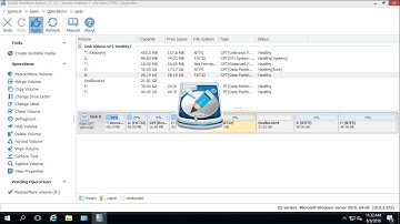 How to shrink volume partition on Windows Server 2016