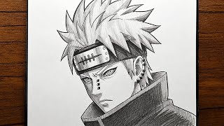 How to draw pain from Naruto || How to draw anime step by step || Easy drawing ideas step by step
