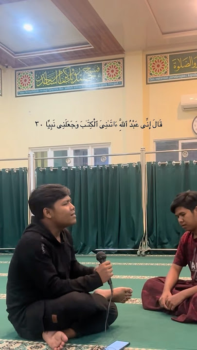 Tes mic dengan surah maryam 30 🤍