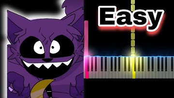 Catnap and Dogday Dance - Poppy playtime Chapter 3 Animation (Easy Piano Tutorial)