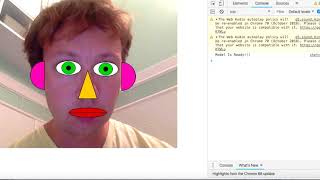 ml5 posenet face parts