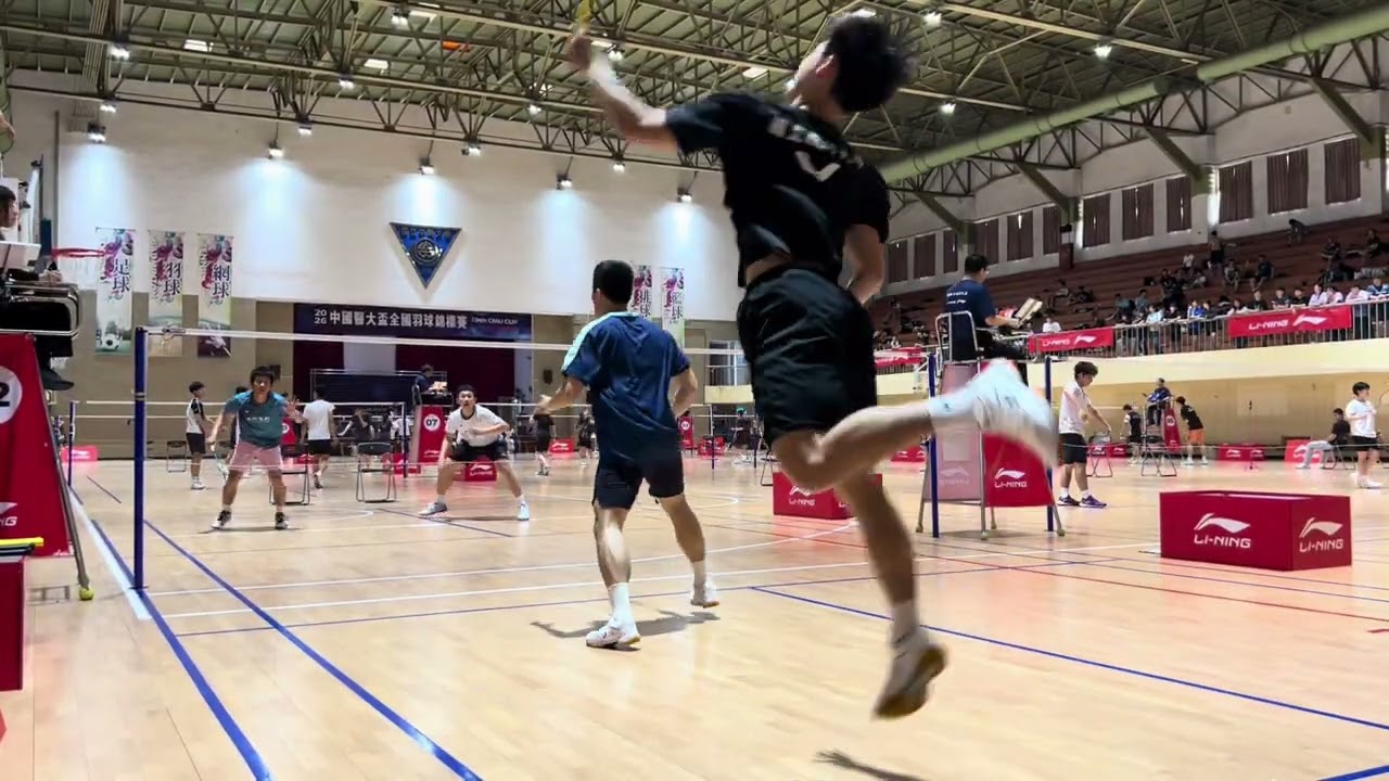 第十九屆李寧中國醫大盃全國羽球錦標賽 國立成功大學 周承緯-葉其叡 25-13 芳菲斯美學 張家和-黃竑叡