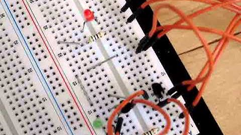 Raspberry Pi: red led blinking via GPIO input and Darlington (dual NPN) transistor